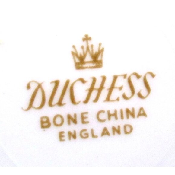 Duchess Holly Teacup & Saucer - Vintage Fine Bone English China - December Birth - Picture 7 of 7